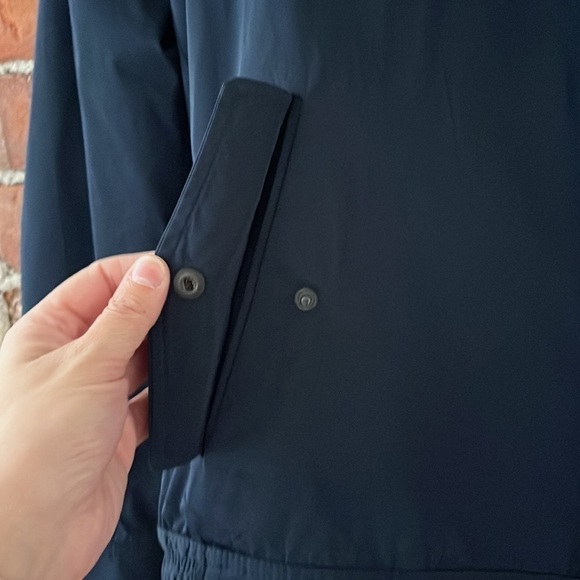 DAVID NAMAN Fall/Winter 2016 Navy Blue Waterproof Bomber Jacket size XL EUC - Picture 5 of 6